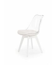 Стул HALMAR K245 белый/бесцветный