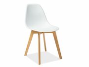 Стул SIGNAL MORIS белый/бук..