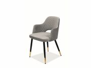 Стул SIGNAL FRANCO Velvet Bluvel 14 серый/чер..