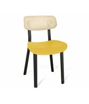 Стул Sheffilton SHT-S85 артикул СТ-85 бежевый/желтый/черный