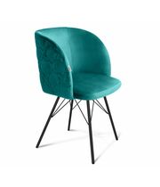 Стул Sheffilton SHT-ST33-1/S37 альпийский бирюзовый/черный муар