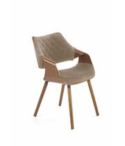 Стул HALMAR K396 бежевый/орех