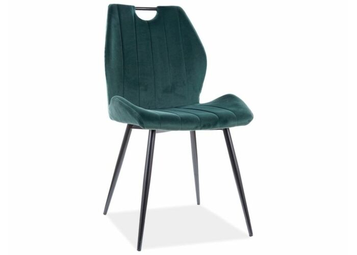 Стул SIGNAL ARCO Velvet Bluvel 78 зеленый/черный