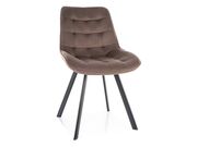 Стул SIGNAL MONTI Velvet Bluvel 38 капучино/ч..