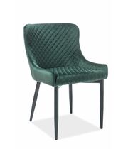 Стул SIGNAL COLIN B Velvet Bluvel 78 зеленый/черный