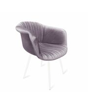 Стул Sheffilton SHT-ST31-С1/S95-1 артикул СТ-471 ледяная лаванда/белый муар