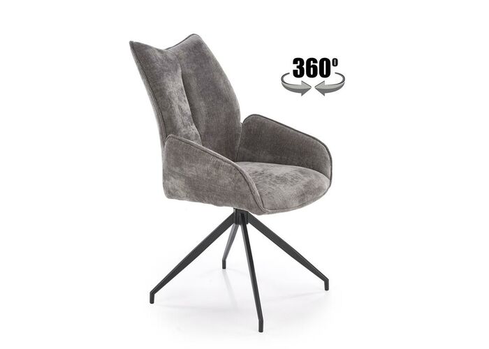 Стул HALMAR K553 серый/черный