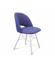 Стул Sheffilton SHT-ST34/S107 синий мираж/хром лак