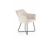 Стул HALMAR K377 бежевый/черный..
