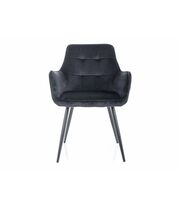 Стул SIGNAL LEMON Velvet Bluvel 19 черный/черный