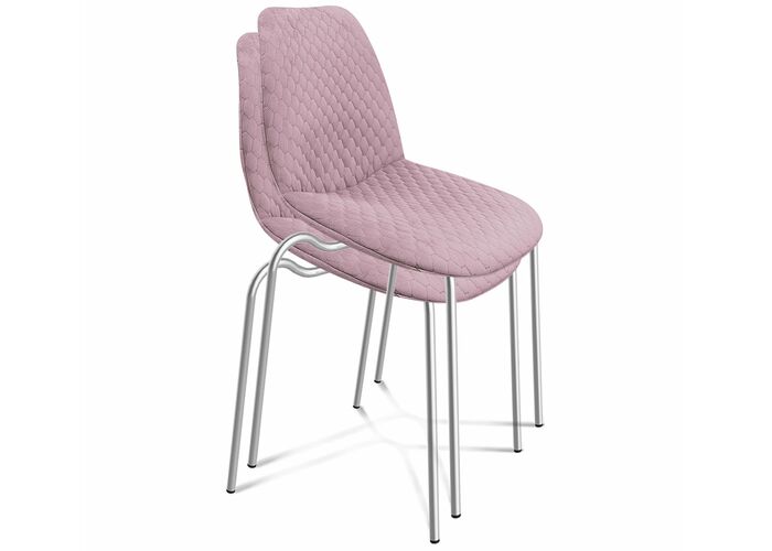Стул Sheffilton SHT-ST29-C22/S130 HD розовый зефир/хром лак