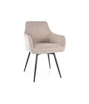 Стул SIGNAL MARLO Brego 31 светло-бежевый/черный, поворотный