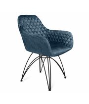 Стул Sheffilton SHT-ST38/S112 синий пепел/черный муар