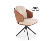 Стул HALMAR K554 коричневый/бежевый/черный..