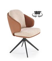 Стул HALMAR K554 коричневый/бежевый/черный