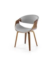 Стул HALMAR K544 серый/орех