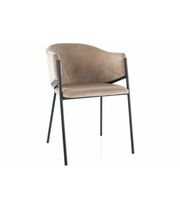 Стул SIGNAL BONO Velvet Bluvel 28 бежевый/черный