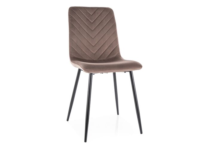 Стул SIGNAL DAREN Velvet Bluvel 38 капучино/черный