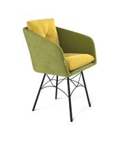 Стул Sheffilton SHT-ST43-2/S107 фисташковый десерт/черный муар