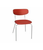 Стул Sheffilton SHT-S85М-2 красный/красный/хром лак