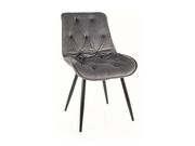 Стул SIGNAL CHERRY II Velvet Bluvel 14 серый/..