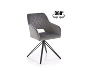 Стул HALMAR K535 серый/черный..