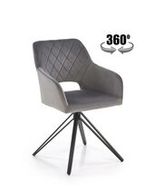 Стул HALMAR K535 серый/черный