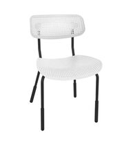 Стул Sheffilton SHT-S85PB-1 белый/белый/черный муар