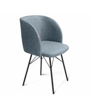 Стул Sheffilton SHT-ST33/S64 артикул СТ-476 синий лед/черный муар