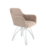 Стул Sheffilton SHT-ST38-1/S112 латте/хром лак