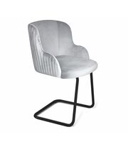 Стул Sheffilton SHT-ST39-1/S45-1 серое облако/черный муар