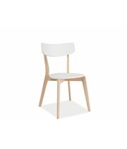 Стул SIGNAL TIBI белый/дуб беленый