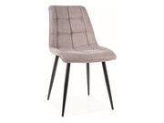 Стул SIGNAL CHIC Brego 07 серый/черный..