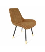 Стул Sheffilton SHT-ST37/S95-1 арт. СТ-380 горчичный/черный муар/золото