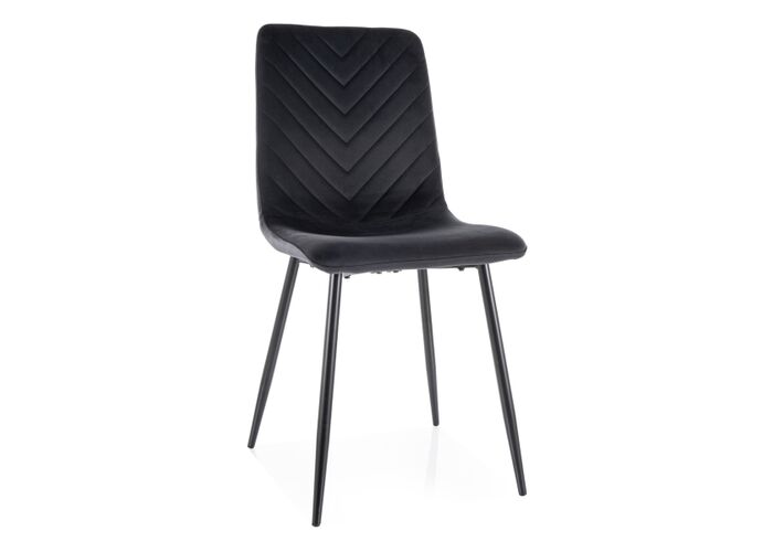 Стул SIGNAL DAREN Velvet Bluvel 19 черный/черный