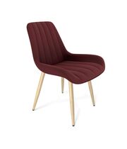 Стул Sheffilton SHT-ST37/S95-W рубиновое вино/прозрачный лак/черный муар