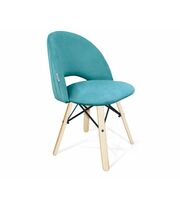 Стул Sheffilton SHT-ST34-1/S70  голубая пастель/прозрачный лак/чёрный