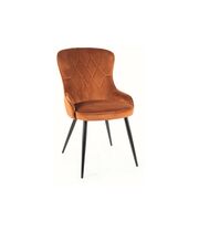 Стул SIGNAL LOTUS Velvet Bluvel 4215 корица/черный