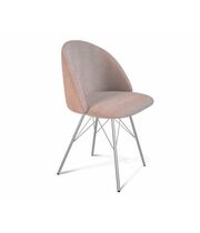 Стул Sheffilton SHT-ST35/S37 артикул СТ-282 розовый десерт/хром лак