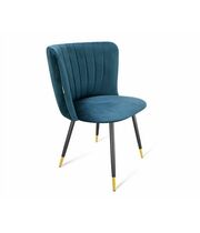 Стул Sheffilton SHT-ST36-1/S95-1 артикул CT-374 тихий океан/черный муар/золото