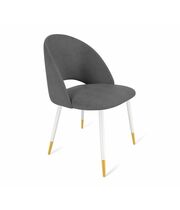 Стул Sheffilton SHT-ST34/S129 платиново-серый/белый муар/золото