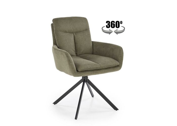 Стул HALMAR K536 оливковый/черный