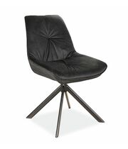 Стул SIGNAL BOOGIE I Velvet Bluvel 19 черный/черный мат