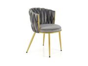 Стул HALMAR K517 серый/золотой..