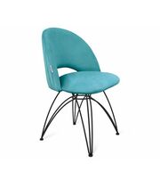 Стул Sheffilton SHT-ST34-1/S112 голубая пастель/чёрный муар