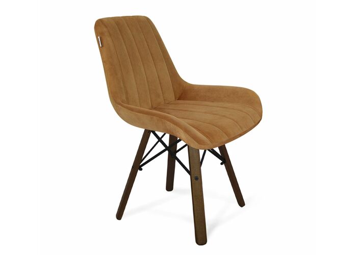 Стул Sheffilton SHT-ST37/S70 горчичный/темный орех