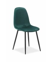 Стул SIGNAL FOX Velvet tap. 89 зеленый/черный мат