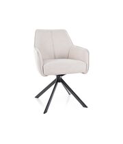 Стул SIGNAL NOTTI Brego 22 светло-бежевый/черный, поворотный