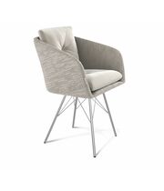 Стул Sheffilton SHT-ST43-2/S64 морозное утро/хром лак