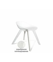 Стул Sheffilton SHT-ST19/S39 артикул СТ-124 белый/белый/патина серебро